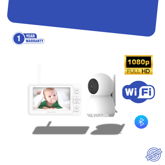 360° Wi‑Fi Baby Monitor with 5″ Screen